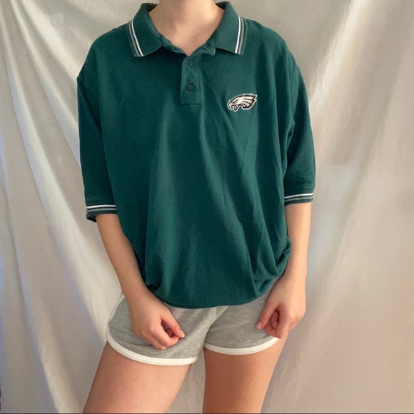 NFL Authentic Eagles Embroidered Collared Shirt - Picture 2 of 6